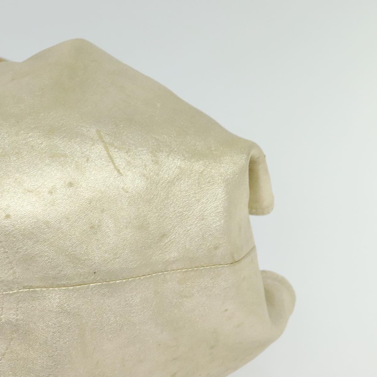 LOEWE Anag Lamb Nappa Aire Tote Bag Leather Gold Auth BA4201