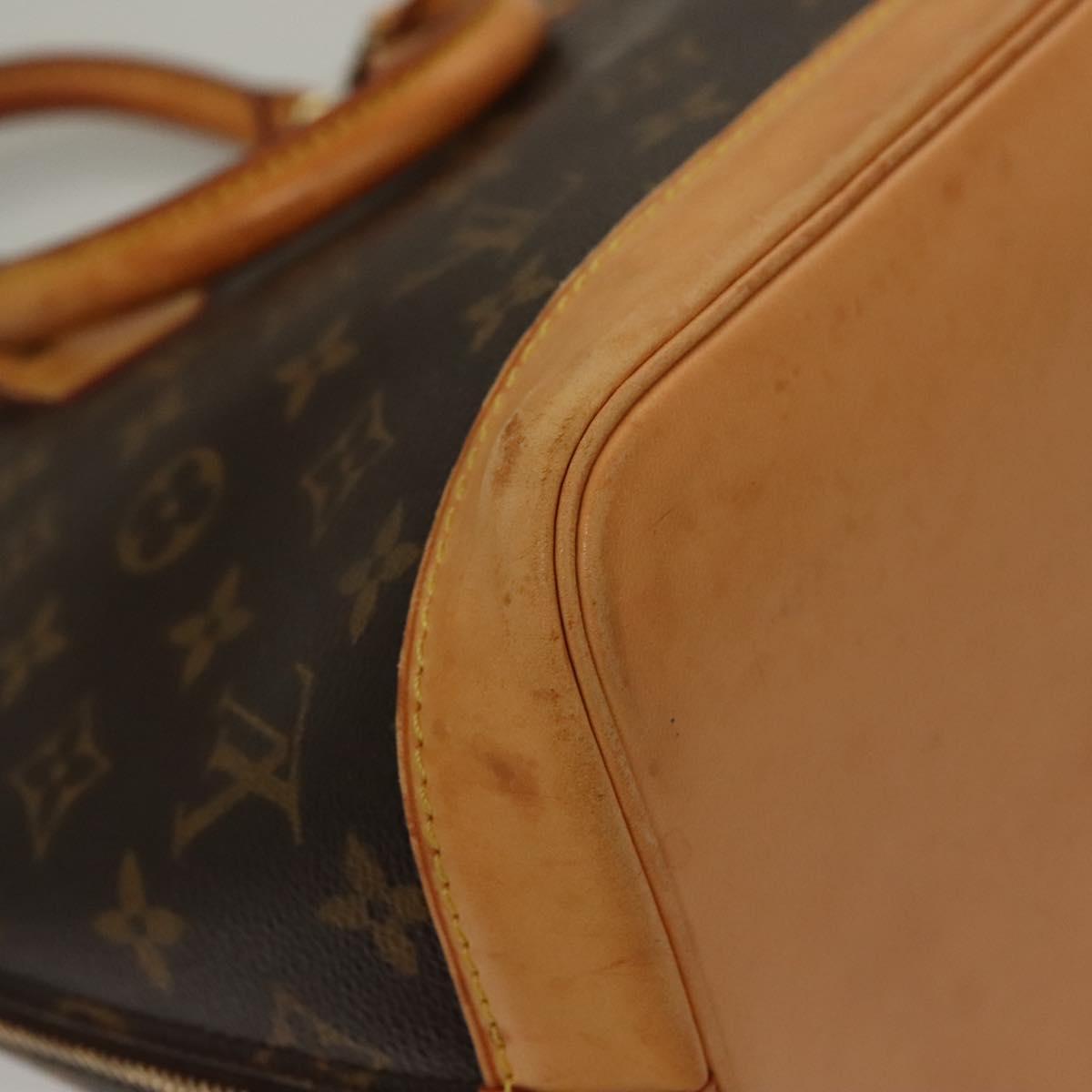LOUIS VUITTON Monogram Alma Hand Bag M51130 LV Auth BA4205