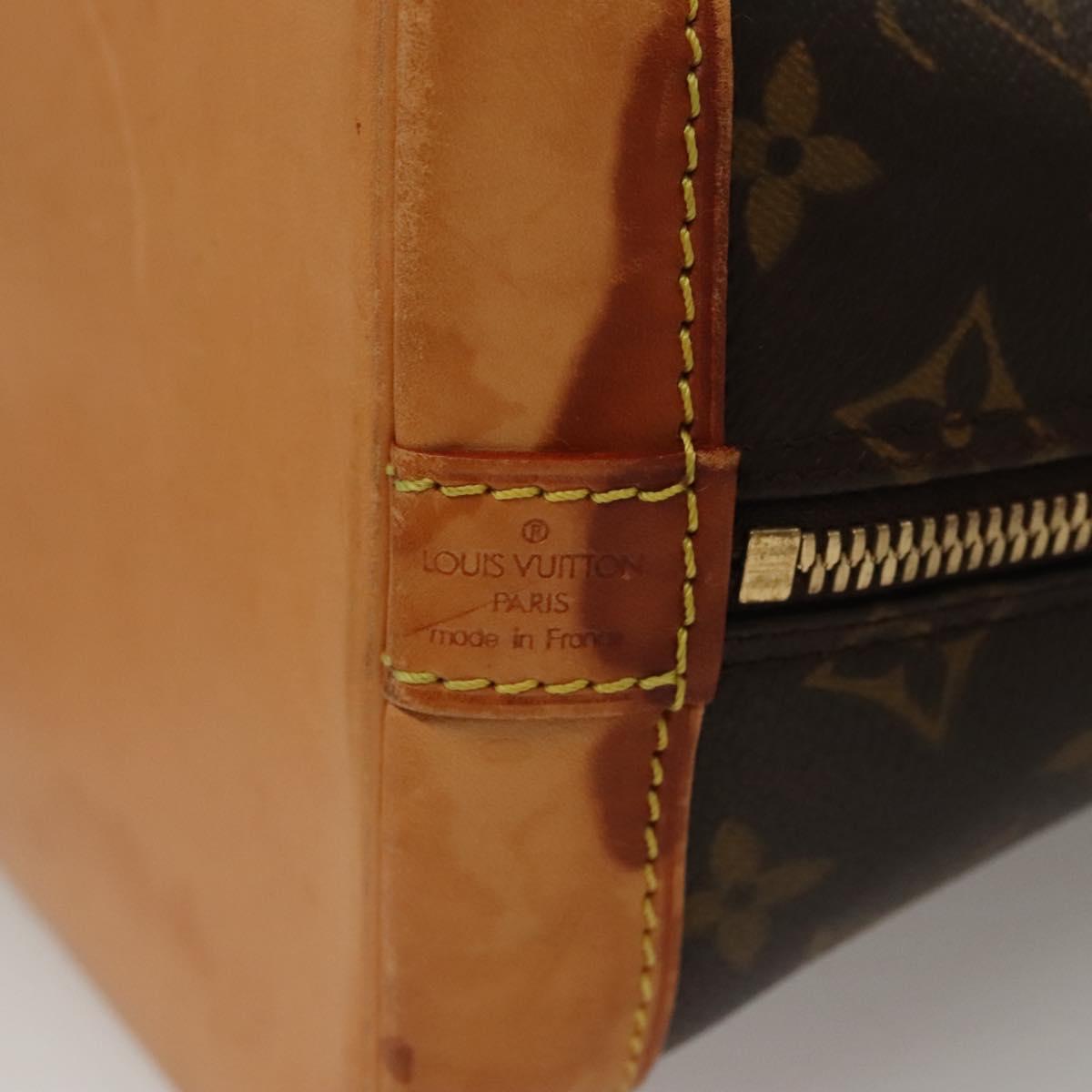 LOUIS VUITTON Monogram Alma Hand Bag M51130 LV Auth BA4205