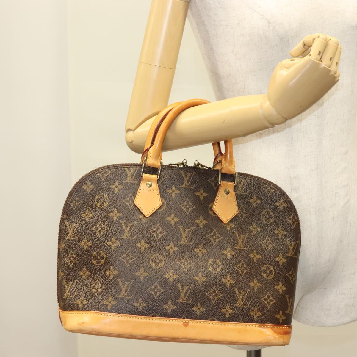 LOUIS VUITTON Monogram Alma Hand Bag M51130 LV Auth BA4205