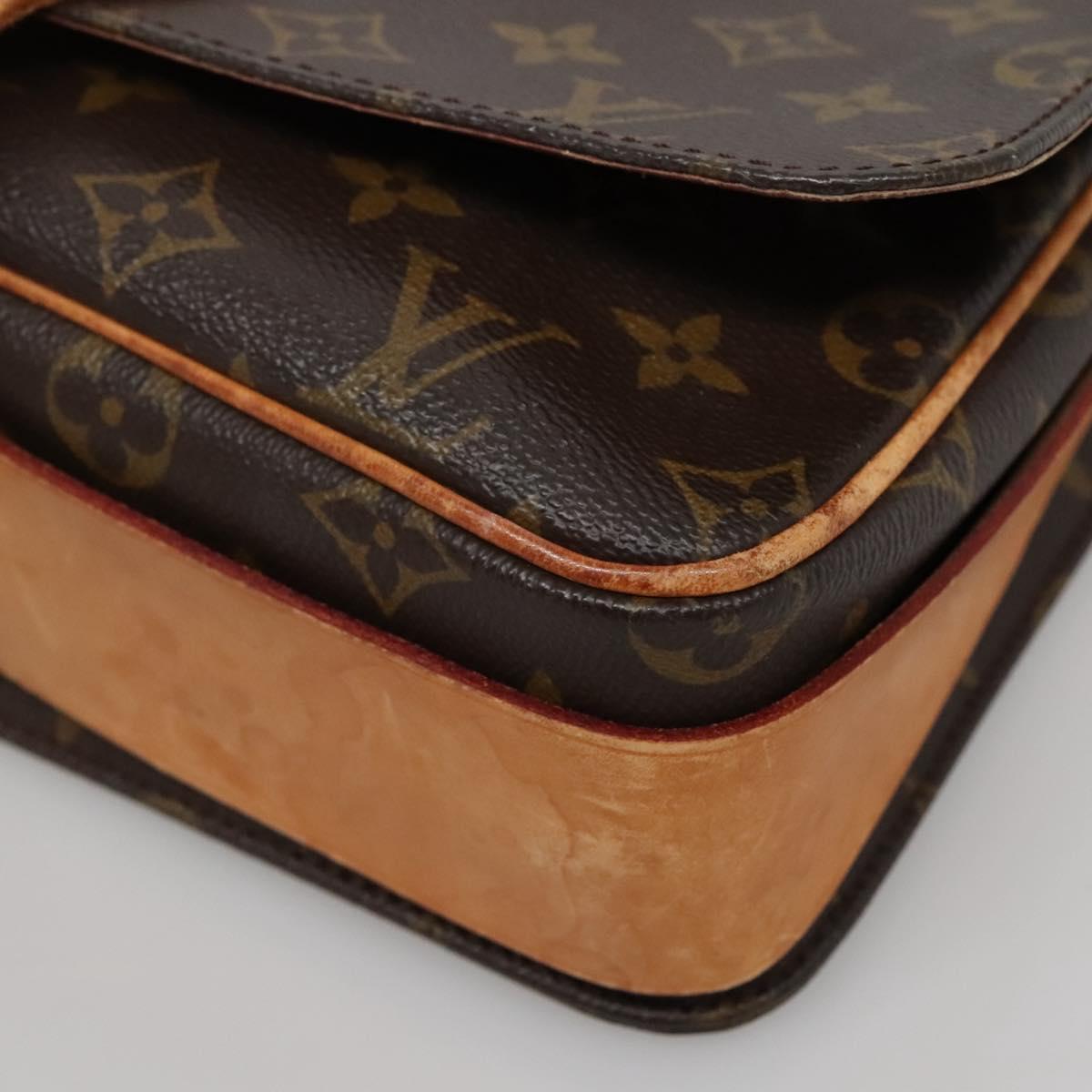 LOUIS VUITTON Monogram Cartouchiere GM Shoulder Bag M51252 LV Auth BA4214