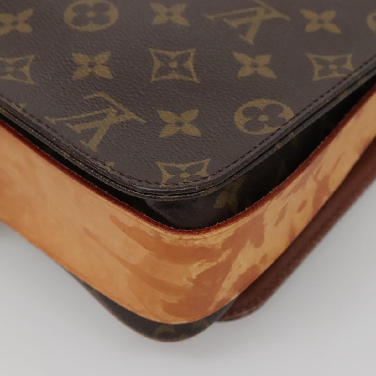 LOUIS VUITTON Monogram Cartouchiere GM Shoulder Bag M51252 LV Auth BA4214