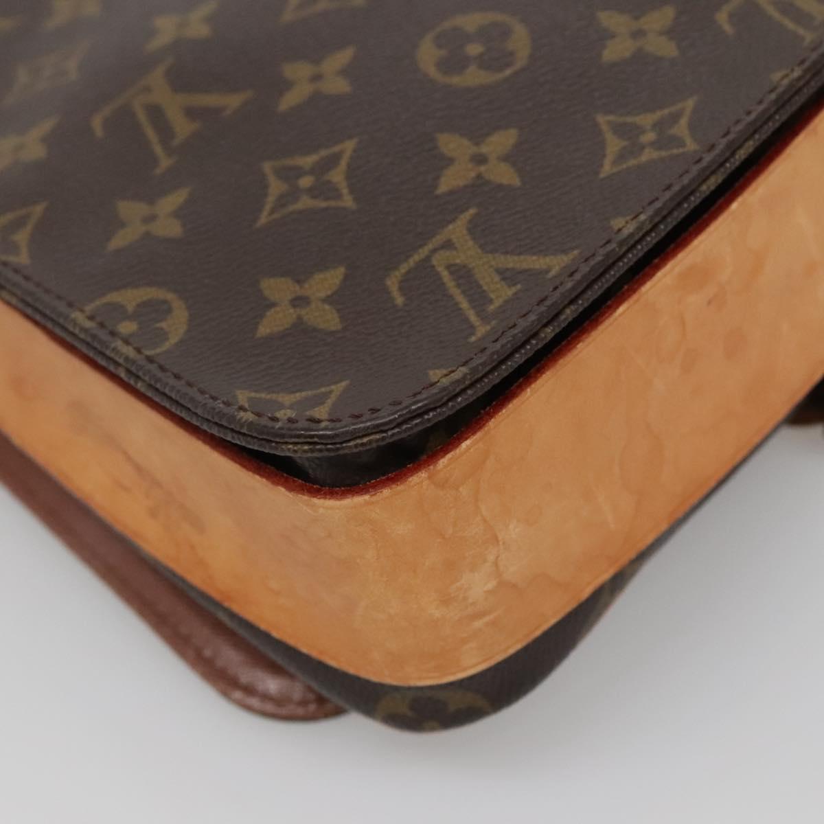 LOUIS VUITTON Monogram Cartouchiere GM Shoulder Bag M51252 LV Auth BA4214