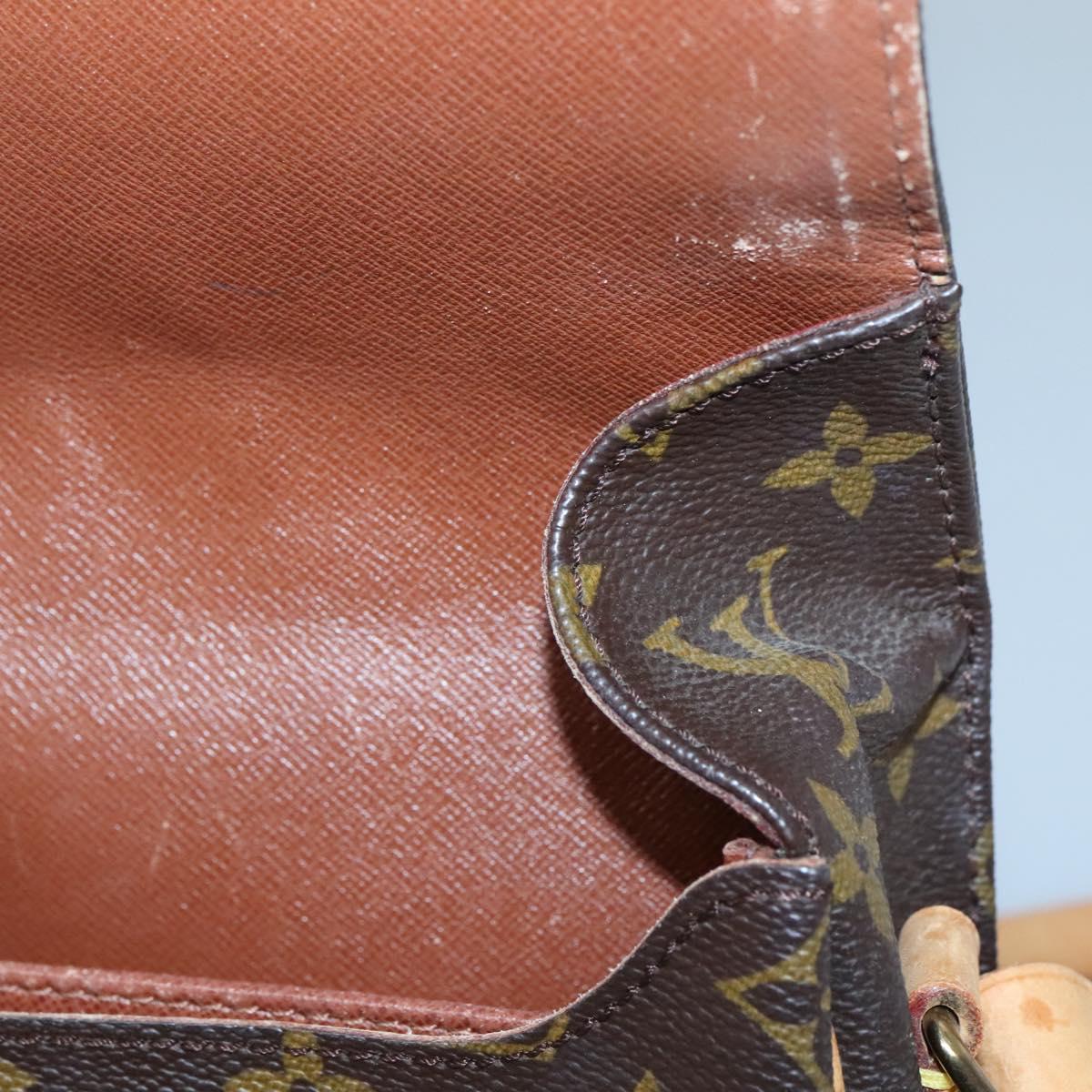 LOUIS VUITTON Monogram Cartouchiere GM Shoulder Bag M51252 LV Auth BA4214