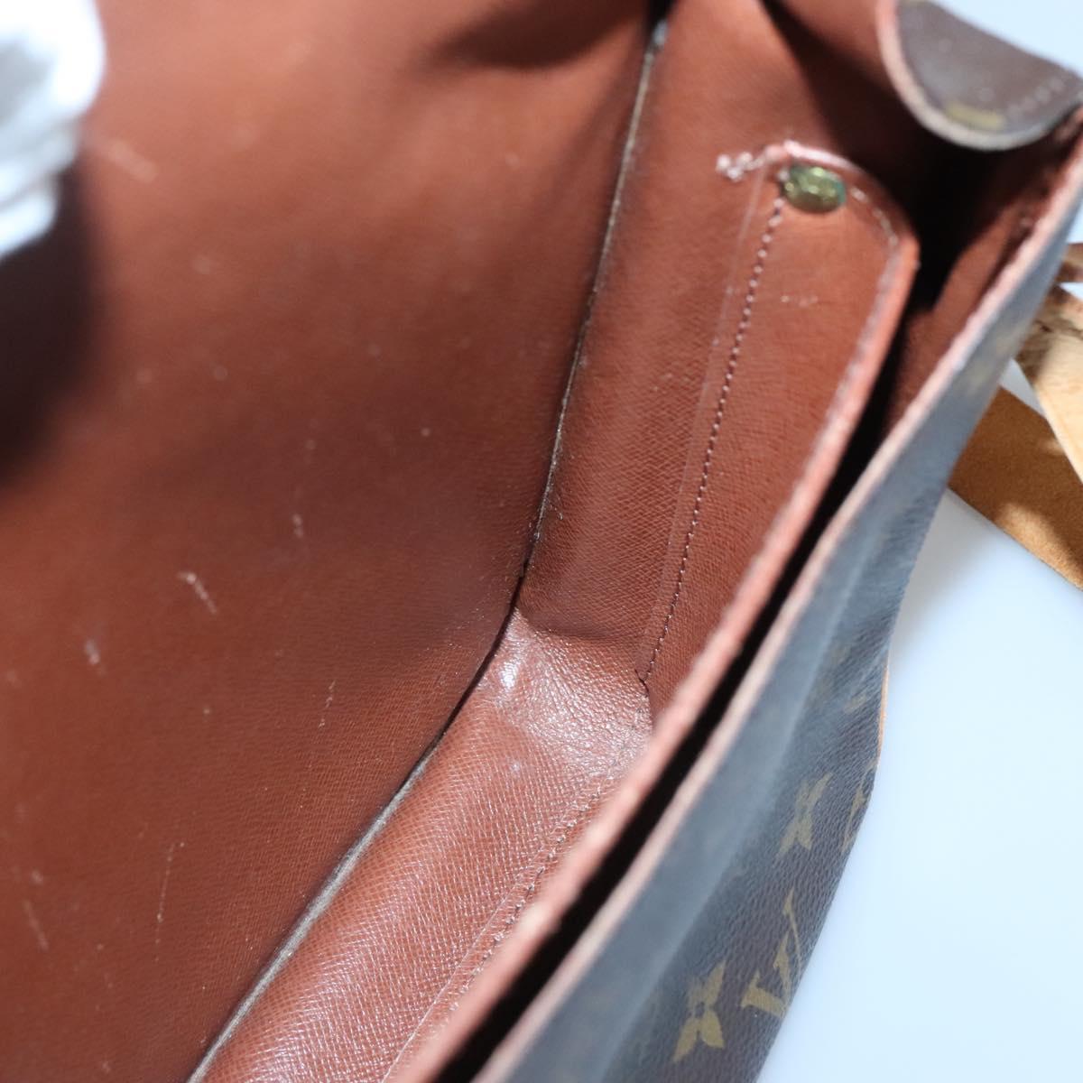 LOUIS VUITTON Monogram Cartouchiere GM Shoulder Bag M51252 LV Auth BA4214