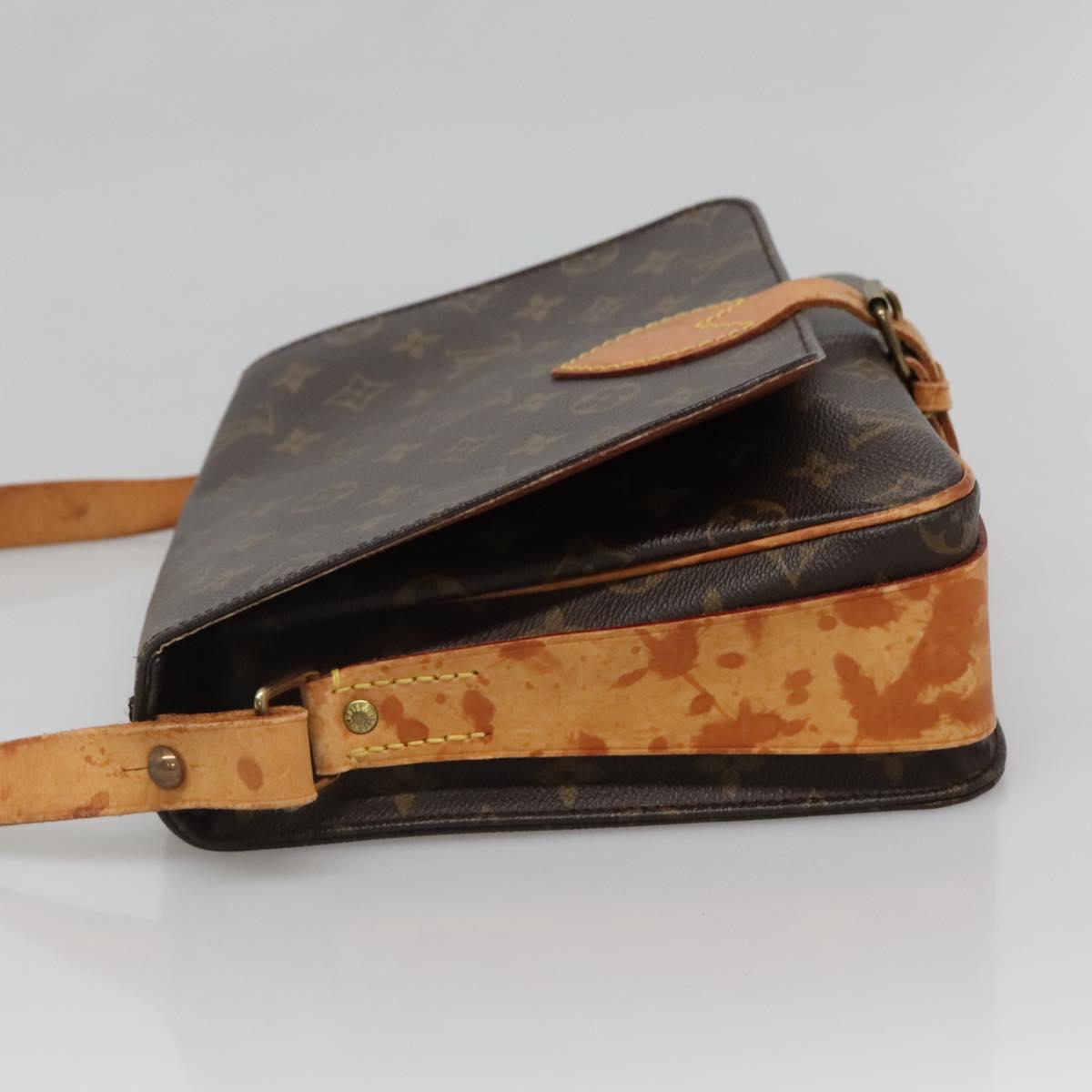 LOUIS VUITTON Monogram Cartouchiere GM Shoulder Bag M51252 LV Auth BA4214