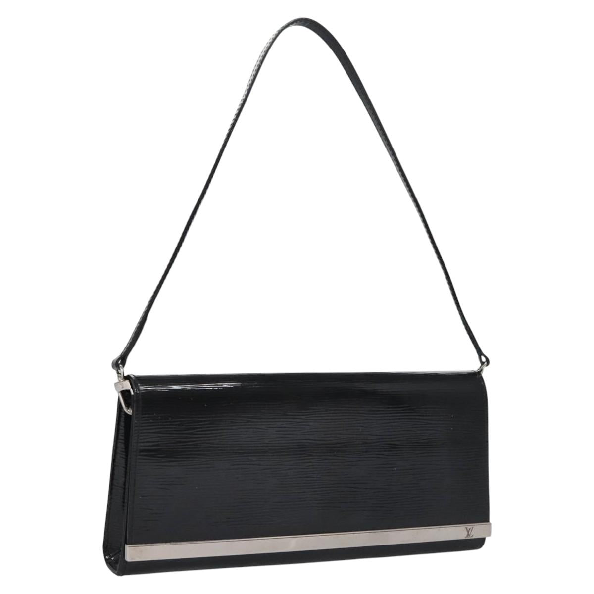 LOUIS VUITTON Electric Epi Pochette Sevigne Bag Black M4055N LV Auth BA423