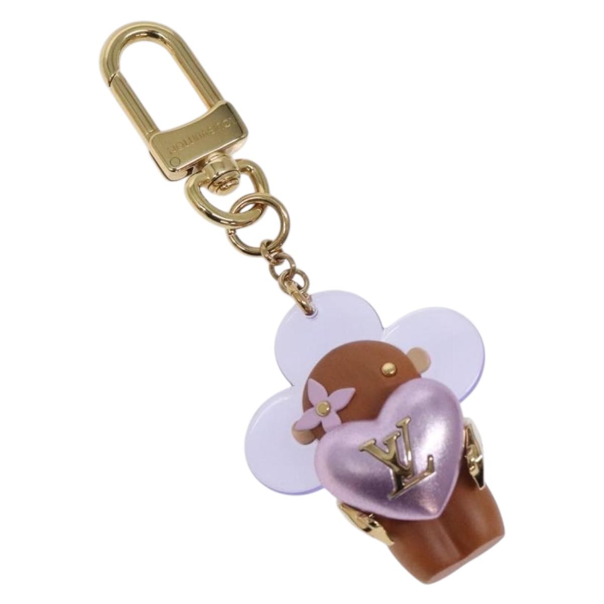 LOUIS VUITTON Vivienne Amour Bag Charm metal Purple M01546 LV Auth BA4241M