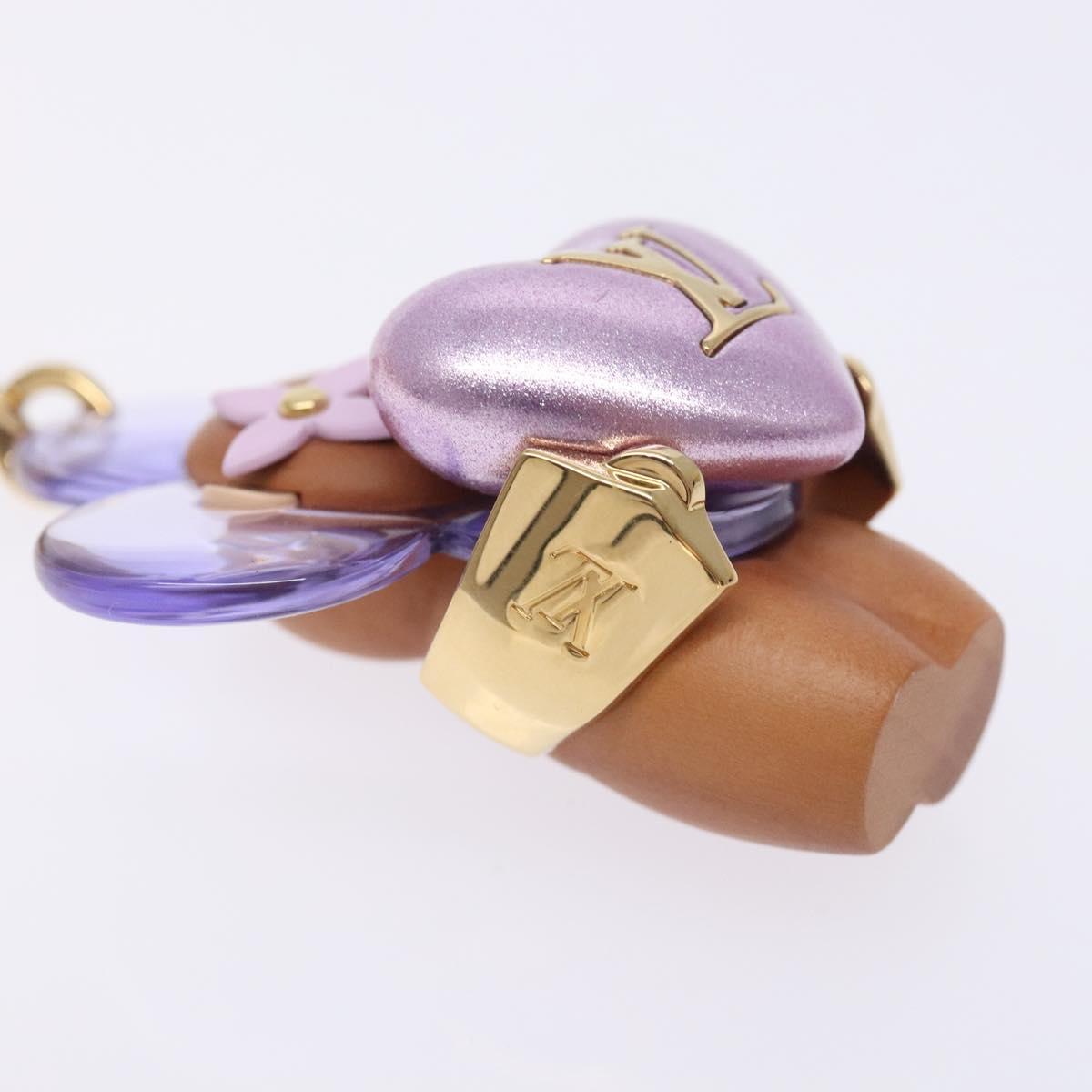 LOUIS VUITTON Vivienne Amour Bag Charm metal Purple M01546 LV Auth BA4241M