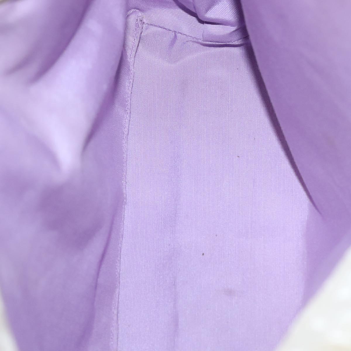 BVLGARI Logo Mania Tote Bag Canvas Beige Silver Auth BA4270