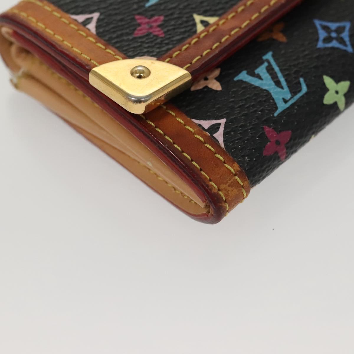 LOUIS VUITTON Monogram Multicolor Porte Monnaie Plat Purse M92656 LV Auth BA4299