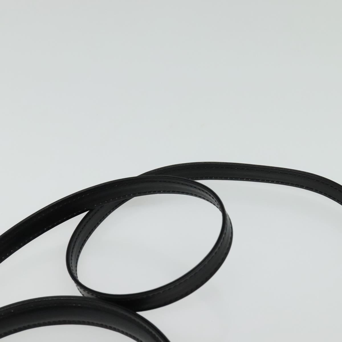 BALLY Hand Bag Leather 2way Black Gold Auth BA4327