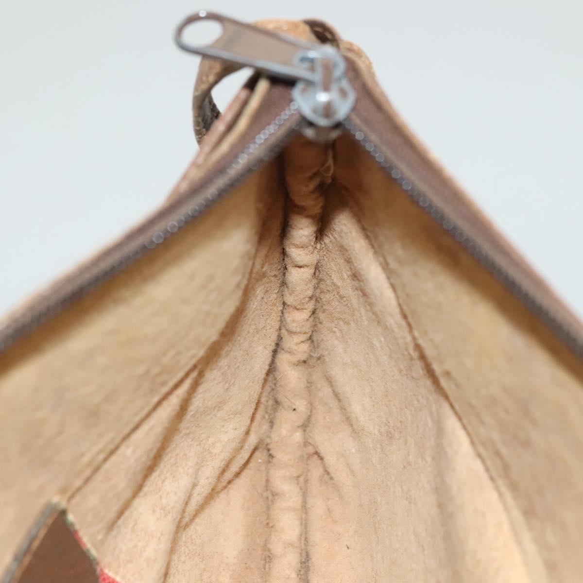 GUCCI GG Supreme Shoulder Bag PVC Beige Gold 904 02 020 Auth BA4350