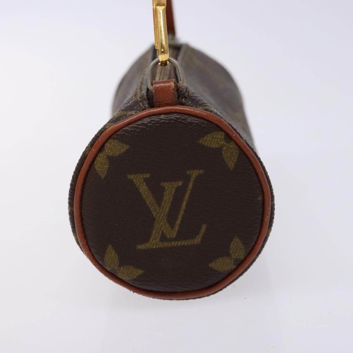 LOUIS VUITTON Monogram Papillon Pouch LV Auth BA4353