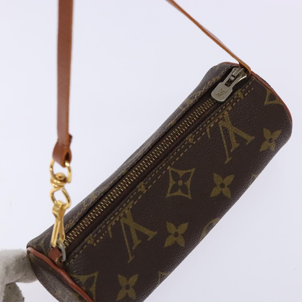 LOUIS VUITTON Monogram Papillon Pouch LV Auth BA4353