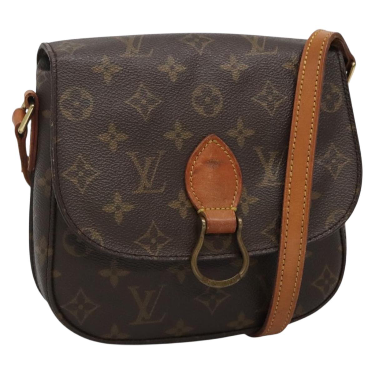 LOUIS VUITTON Monogram Saint Cloud MM Shoulder Bag M51243 LV Auth BA4400
