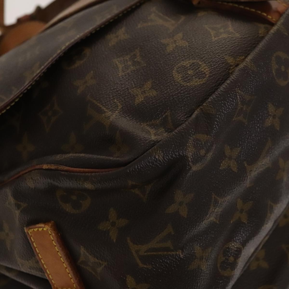 LOUIS VUITTON Monogram Saumur 35 Shoulder Bag M42254 LV Auth BA4403