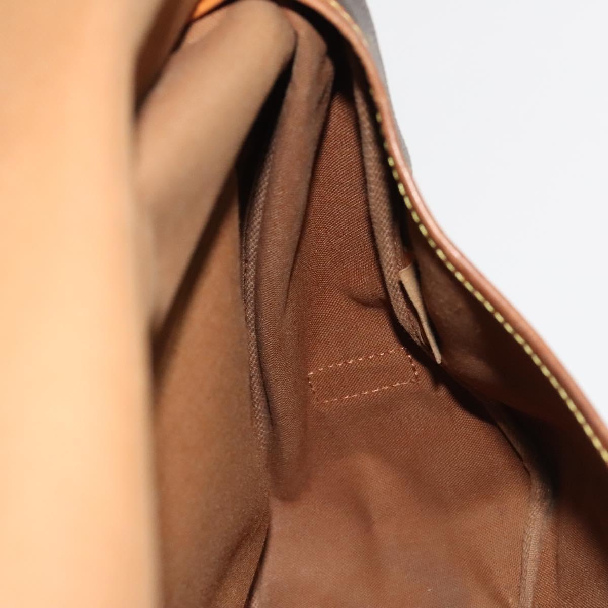 LOUIS VUITTON Monogram Saumur 35 Shoulder Bag M42254 LV Auth BA4403