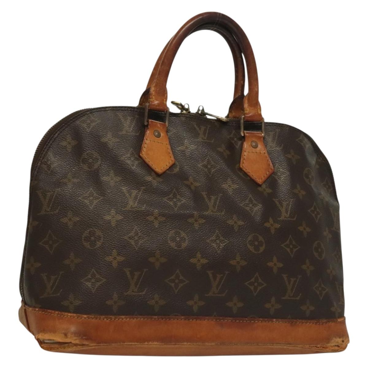 LOUIS VUITTON Monogram Alma Hand Bag M51130 LV Auth BA4426
