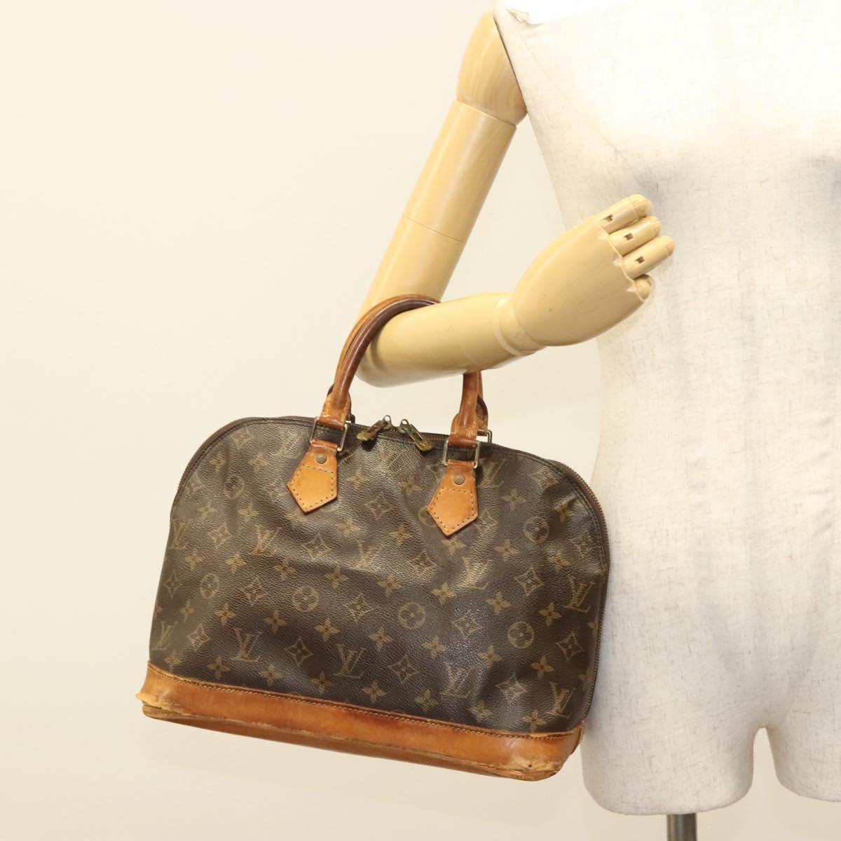 LOUIS VUITTON Monogram Alma Hand Bag M51130 LV Auth BA4426