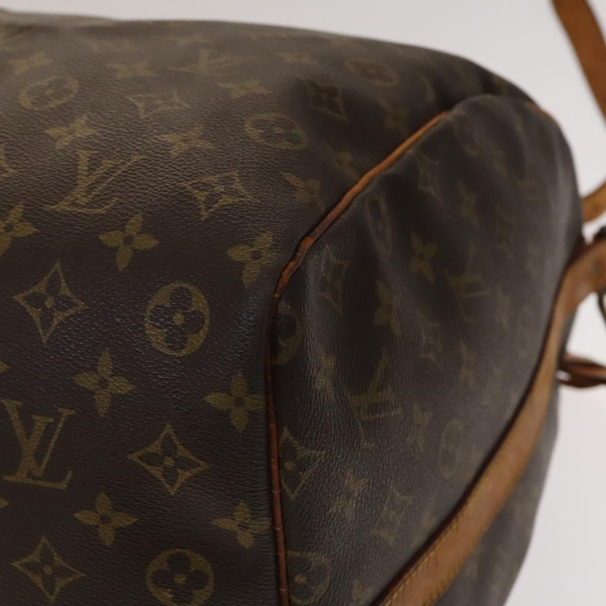 LOUIS VUITTON Monogram Keepall Bandouliere 60 Boston Bag M41412 LV Auth BA4435