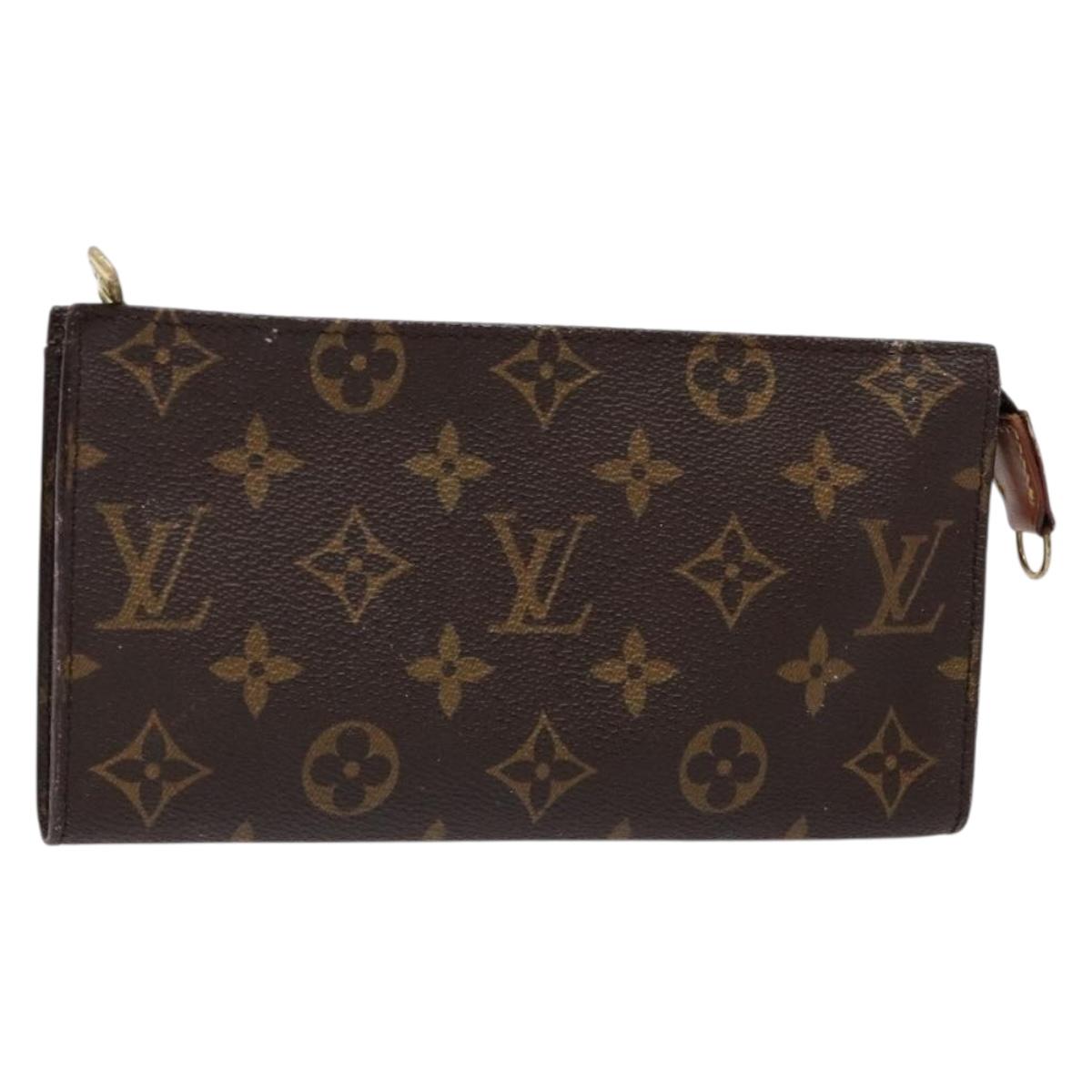 LOUIS VUITTON Monogram Bucket GM Accessory Pouch LV Auth BA4438