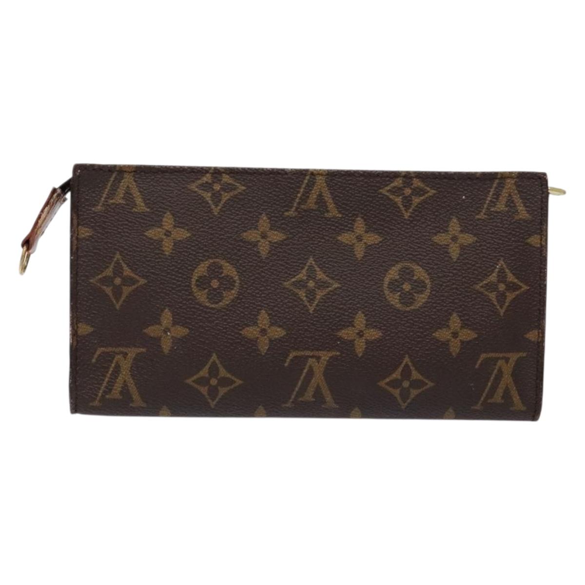 LOUIS VUITTON Monogram Bucket GM Accessory Pouch LV Auth BA4438