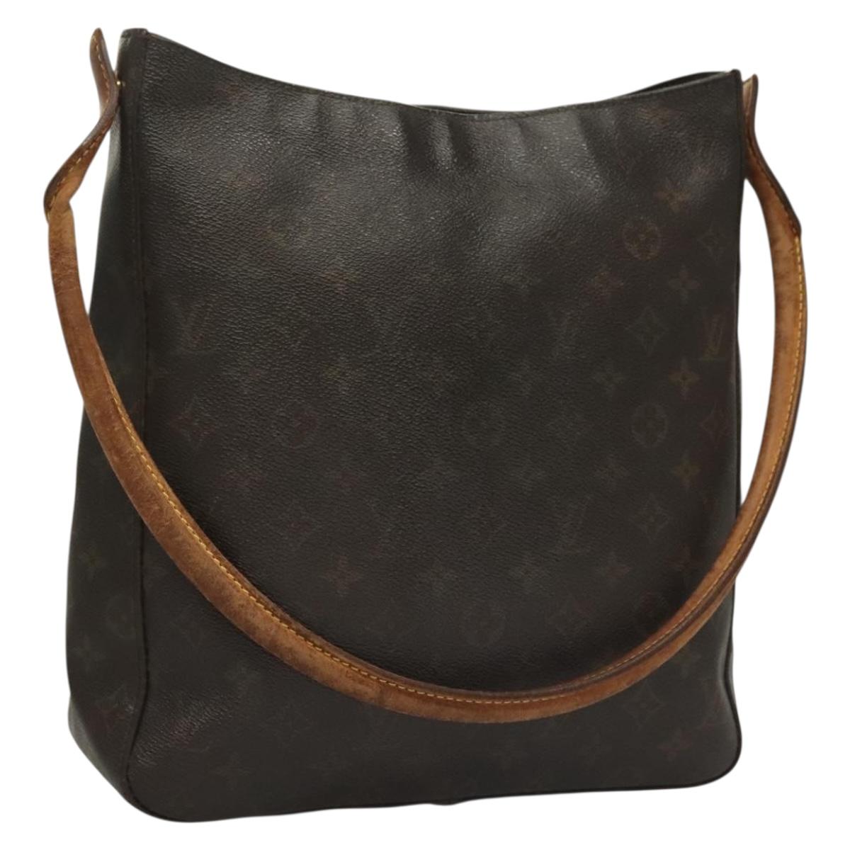 LOUIS VUITTON Monogram Looping GM Shoulder Bag M51145 LV Auth BA4448