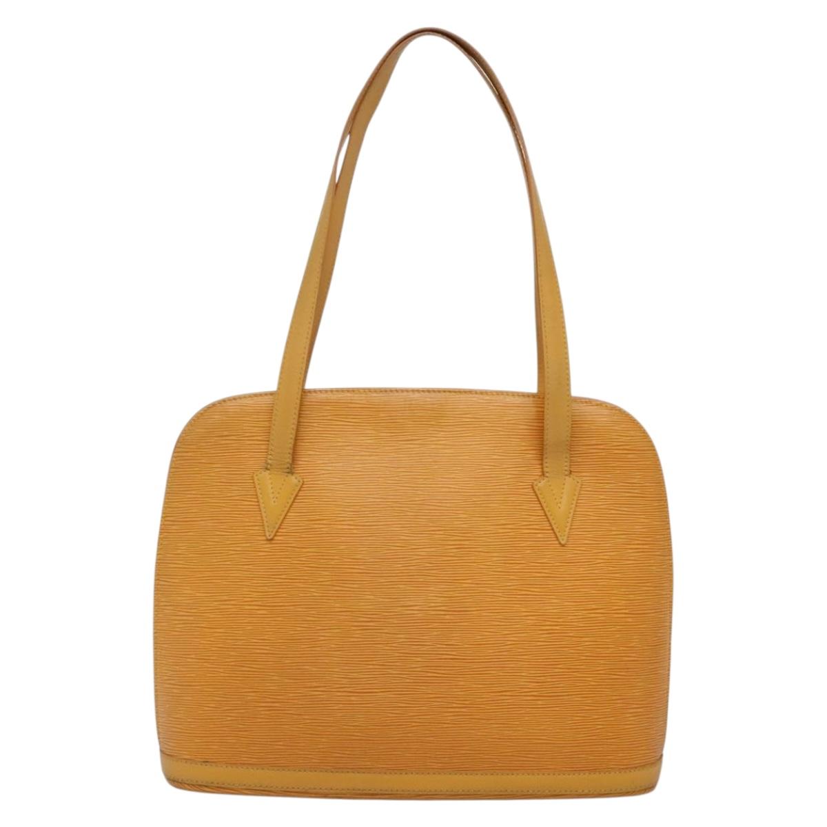 LOUIS VUITTON Epi Lussac Shoulder Bag Yellow M52289 LV Auth BA4449