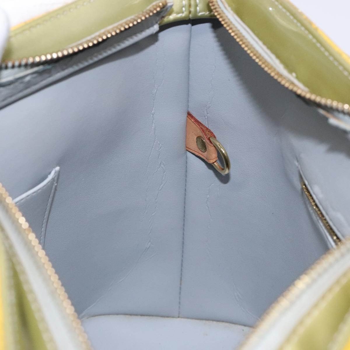 LOUIS VUITTON Monogram Vernis Houston Hand Bag Gris M91053 LV Auth BA4451