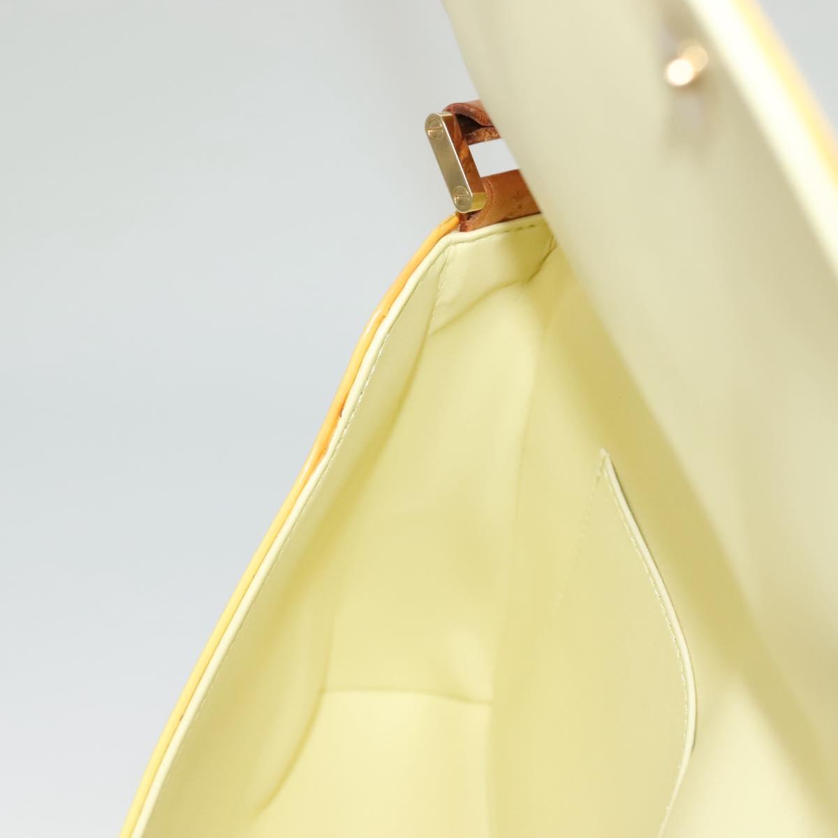 LOUIS VUITTON Monogram Vernis Thompson Street Bag Yellow M91071 LV Auth BA4453