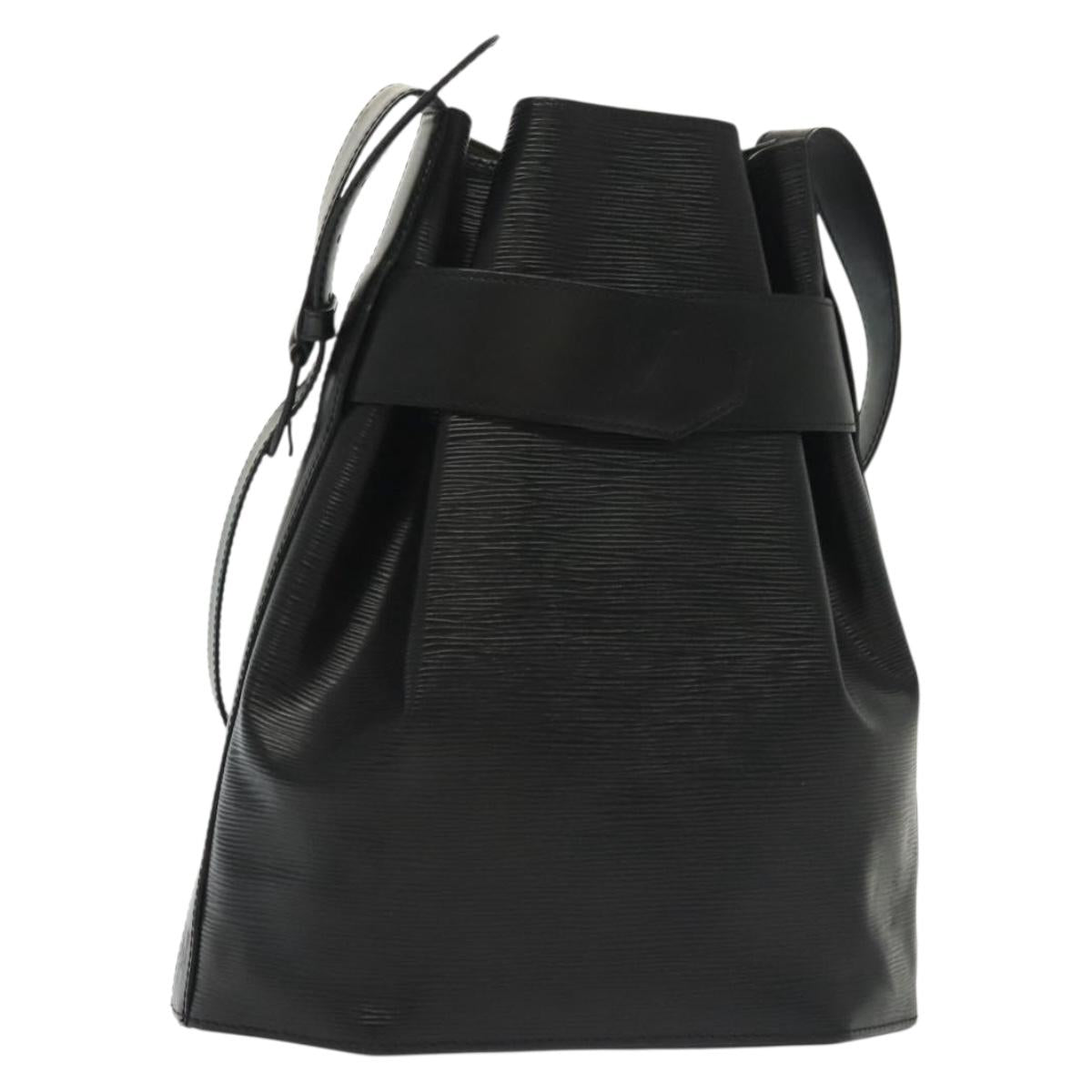 LOUIS VUITTON Epi Sac Depaule GM Shoulder Bag Black M80155 LV Auth BA4456
