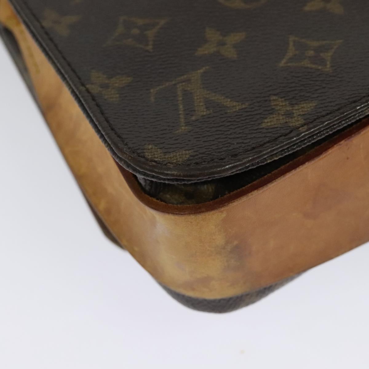 LOUIS VUITTON Monogram Cartesier MM Shoulder Bag M51253 LV Auth BA4467