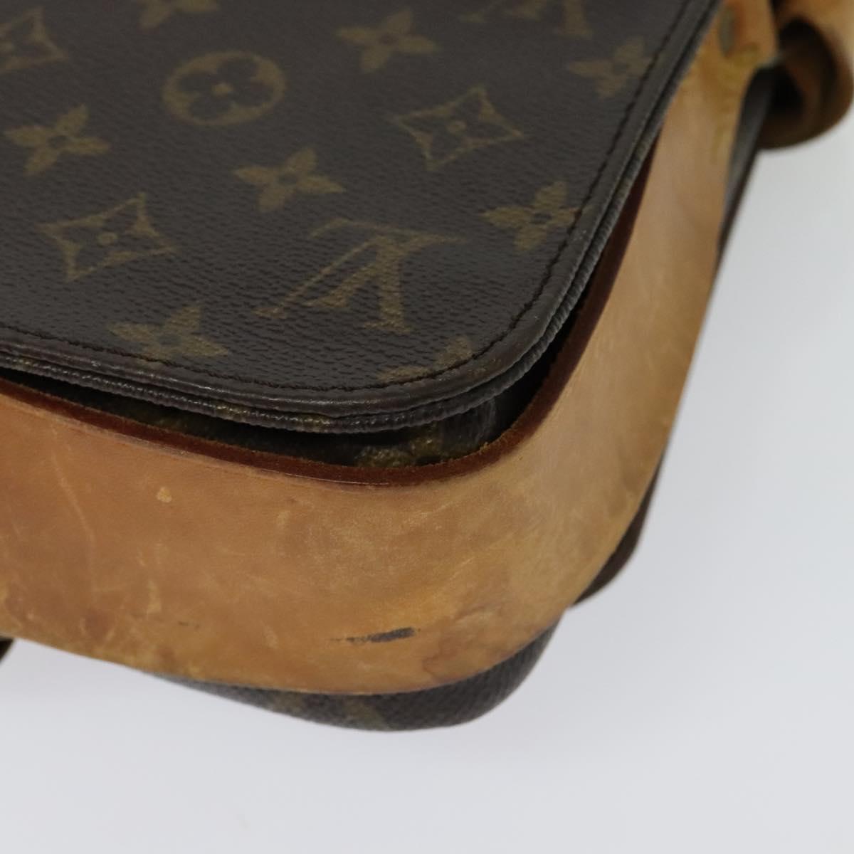 LOUIS VUITTON Monogram Cartesier MM Shoulder Bag M51253 LV Auth BA4467
