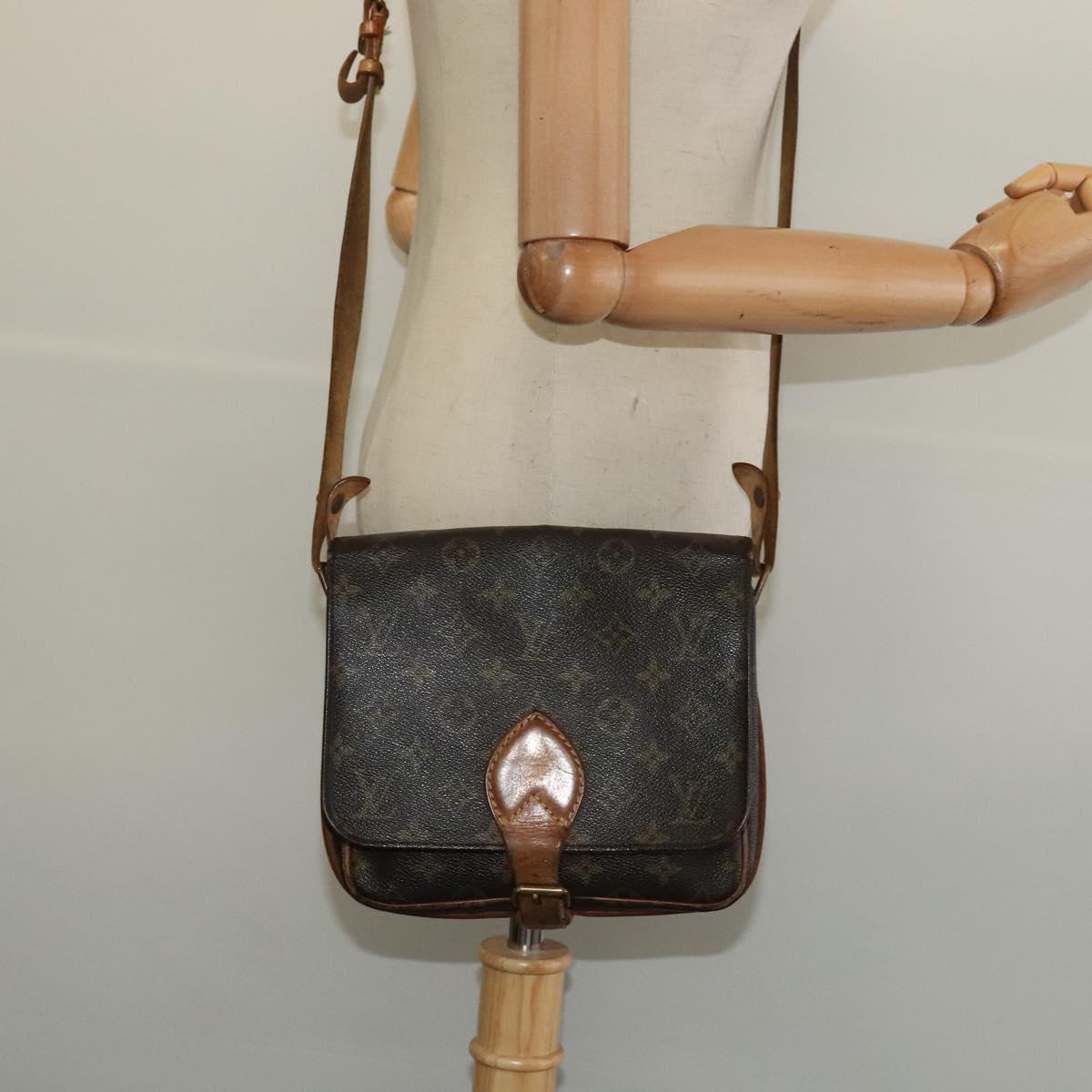 LOUIS VUITTON Monogram Cartesier MM Shoulder Bag M51253 LV Auth BA4467