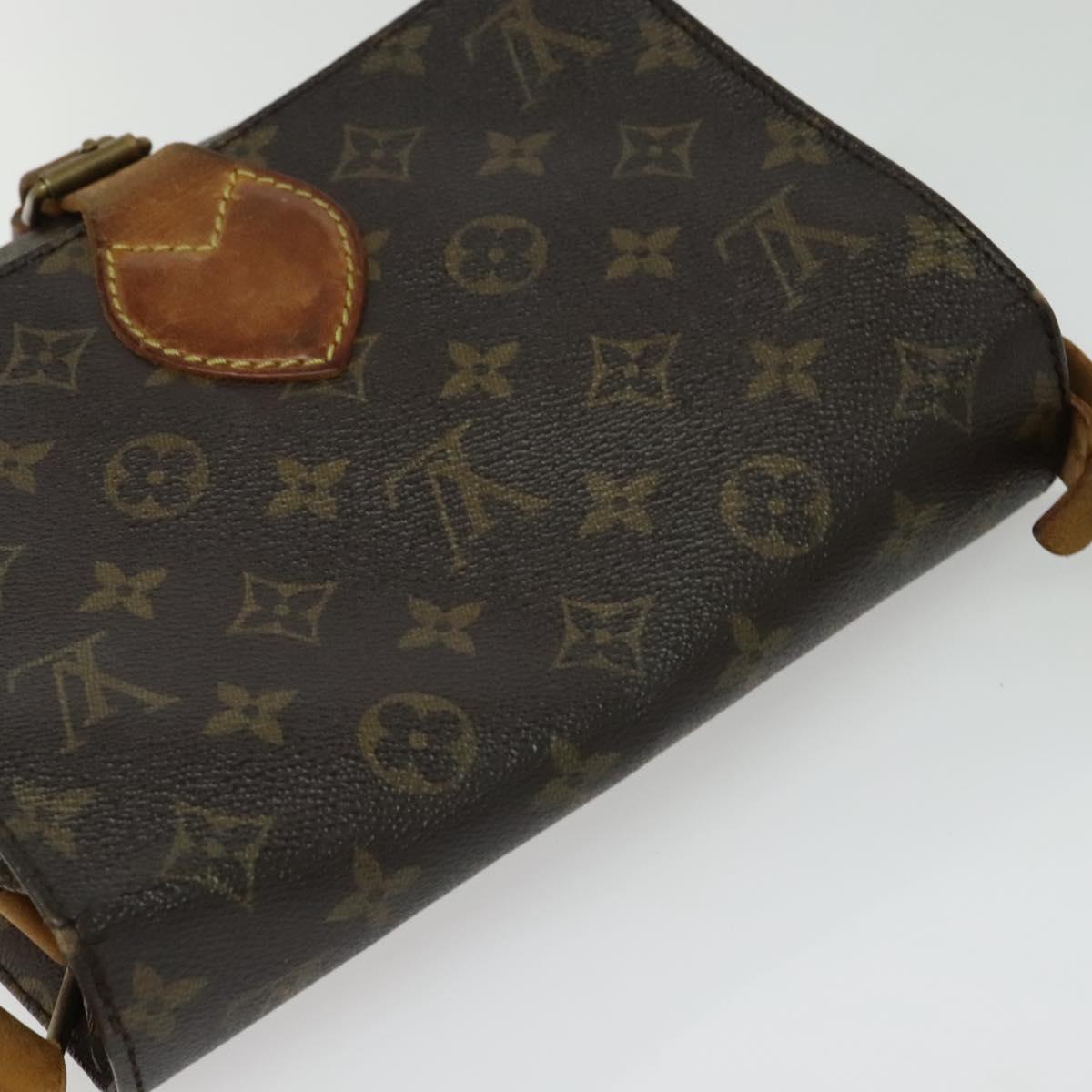 LOUIS VUITTON Monogram Cartesier MM Shoulder Bag M51253 LV Auth BA4467