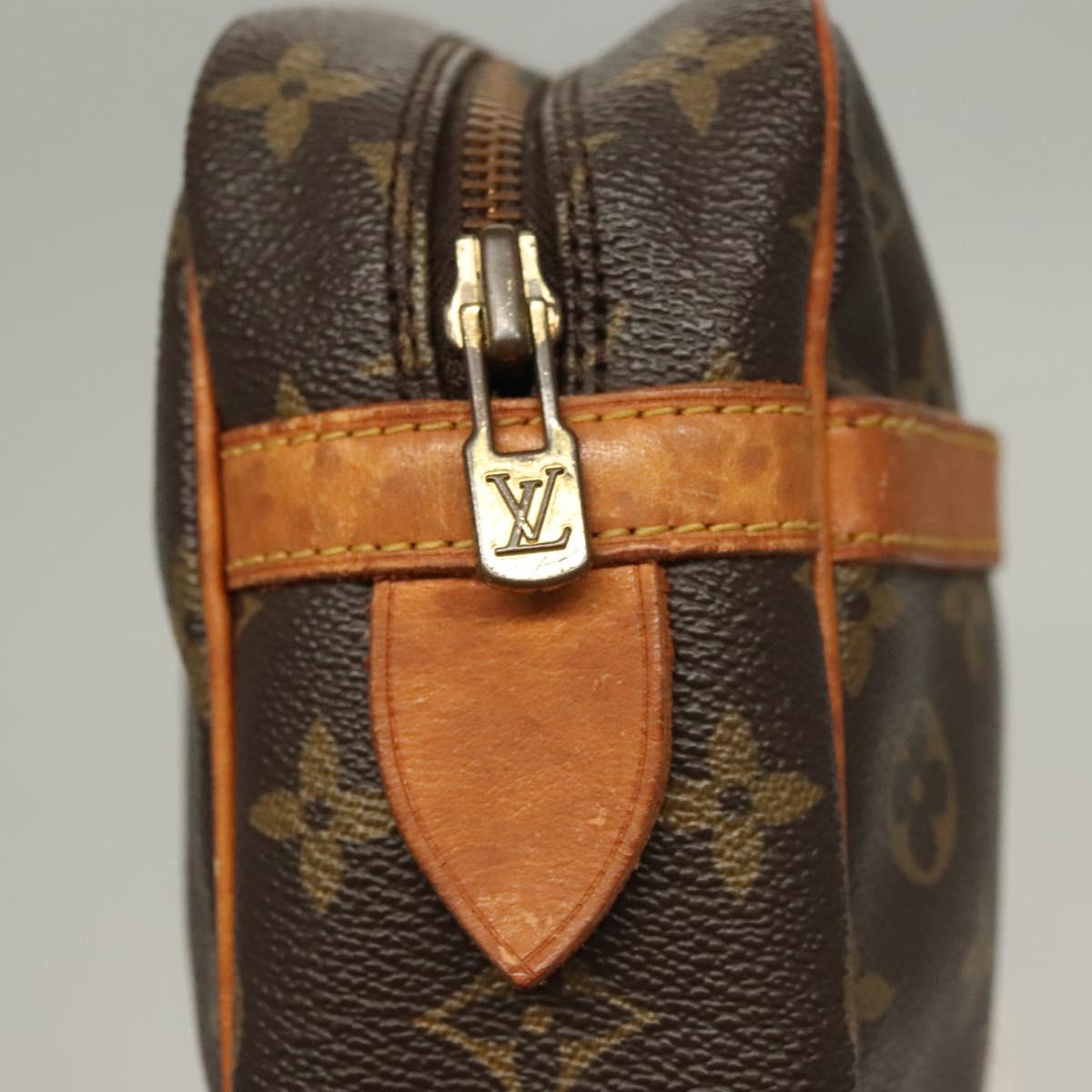 LOUIS VUITTON Monogram Compiegne 28 Clutch Bag M51845 LV Auth BA4489