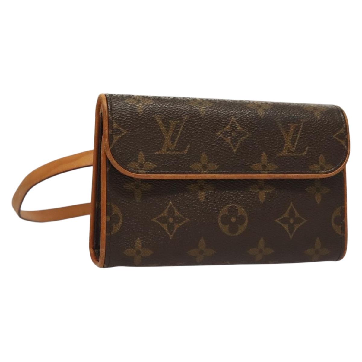 LOUIS VUITTON Monogram Pochette Florentine Waist Bag M51855 LV Auth BA4490