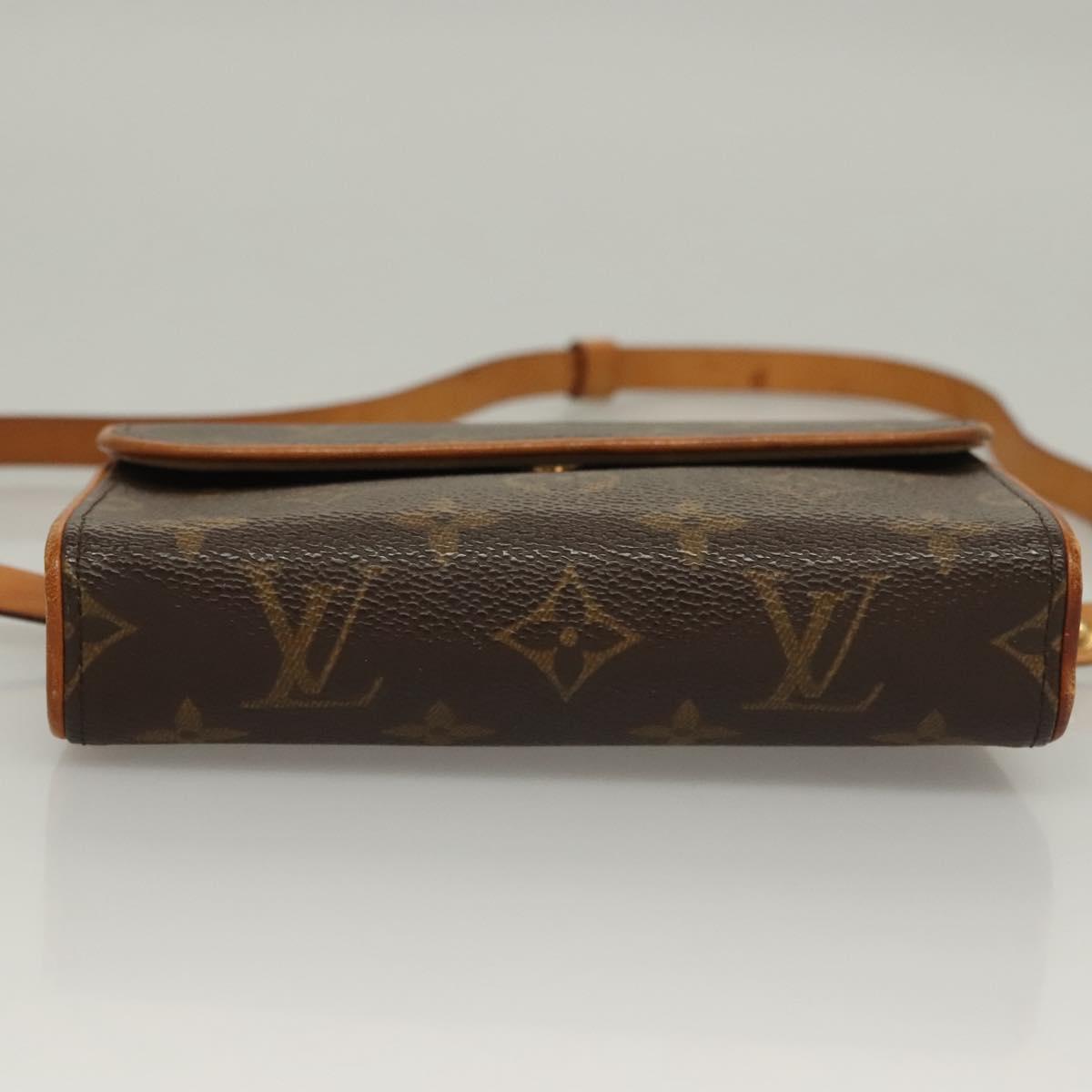 LOUIS VUITTON Monogram Pochette Florentine Waist Bag M51855 LV Auth BA4490