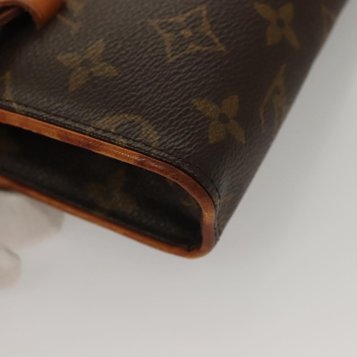 LOUIS VUITTON Monogram Pochette Florentine Waist Bag M51855 LV Auth BA4490