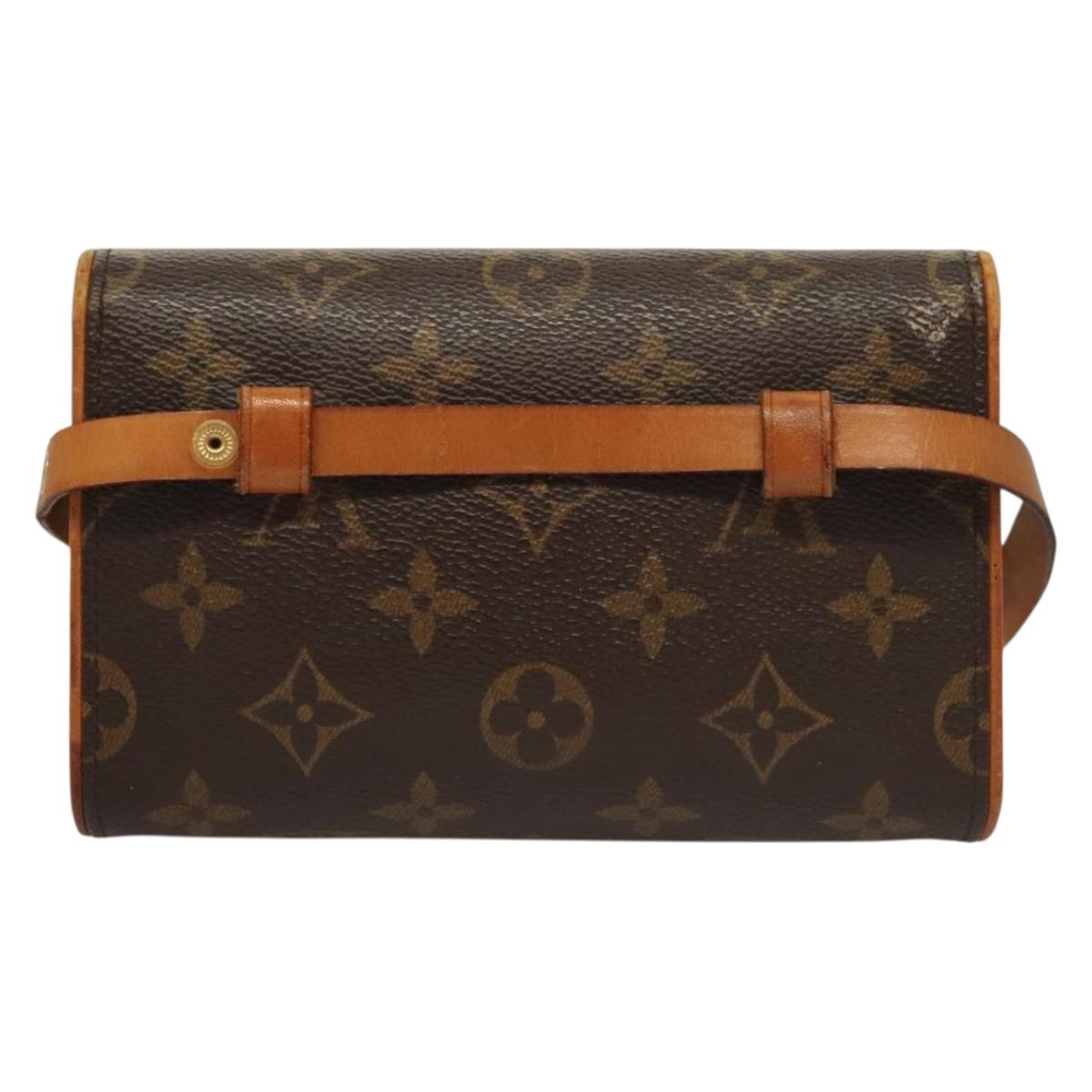 LOUIS VUITTON Monogram Pochette Florentine Waist Bag M51855 LV Auth BA4490