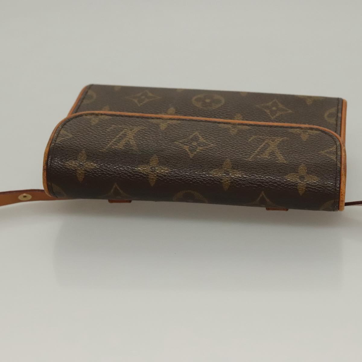 LOUIS VUITTON Monogram Pochette Florentine Waist Bag M51855 LV Auth BA4490
