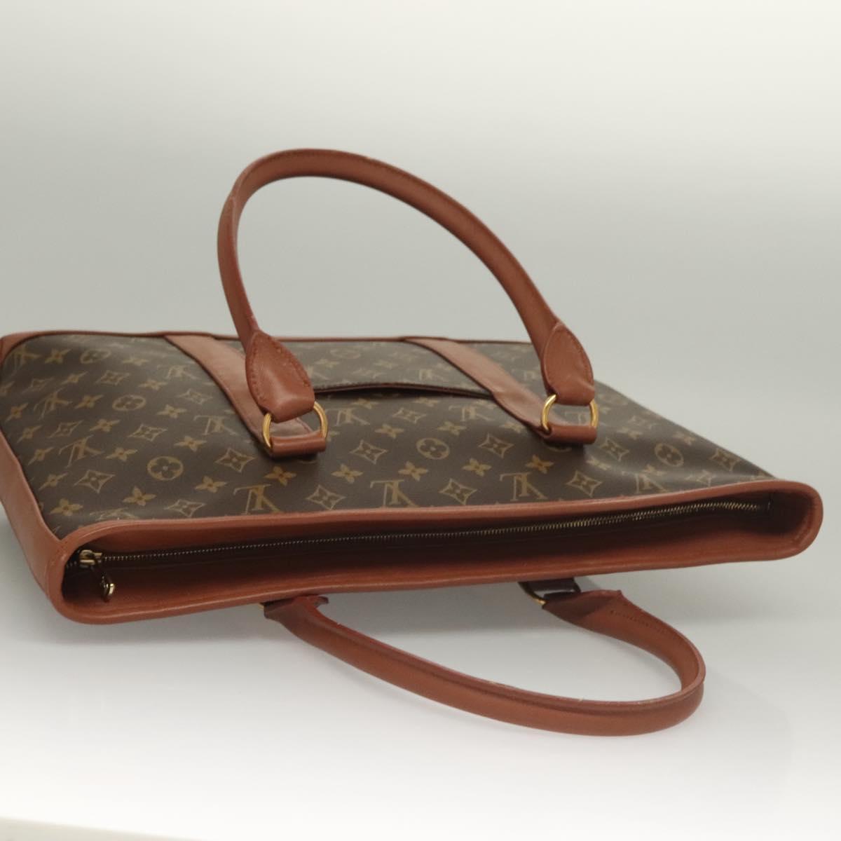 LOUIS VUITTON Monogram Sac Weekend PM Hand Bag M42425 LV Auth BA4491