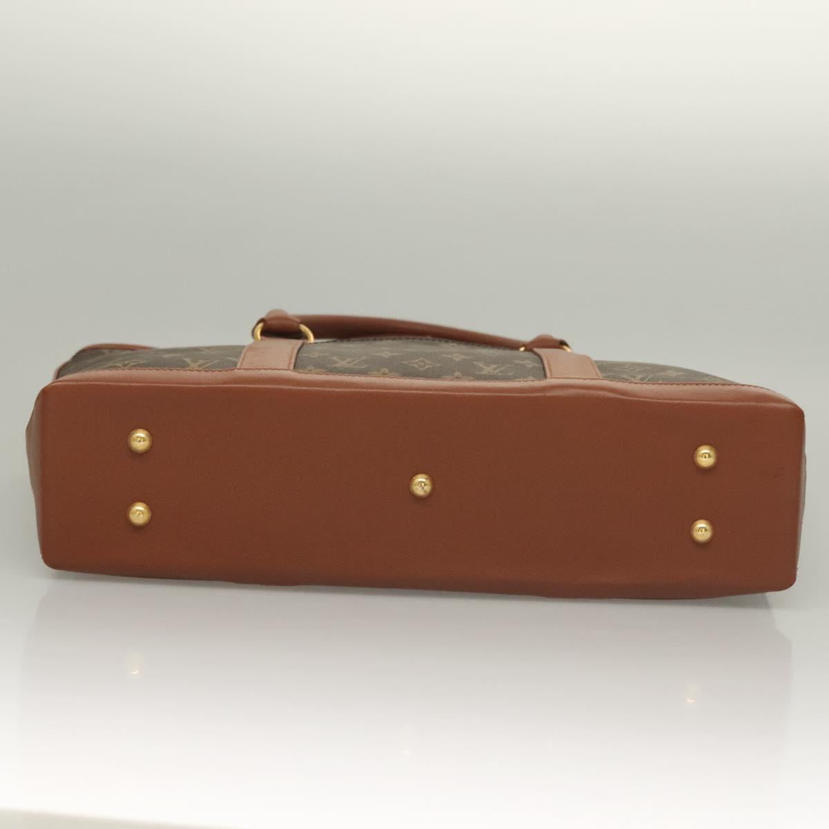 LOUIS VUITTON Monogram Sac Weekend PM Hand Bag M42425 LV Auth BA4491