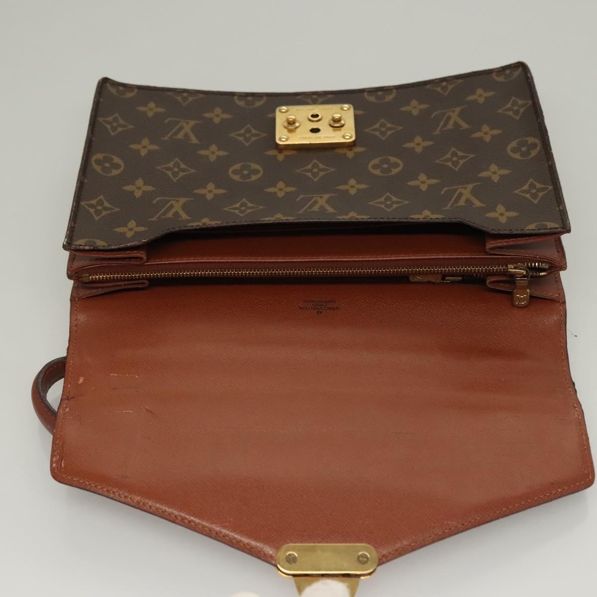LOUIS VUITTON Monogram Concorde Hand Bag M51190 LV Auth BA4496
