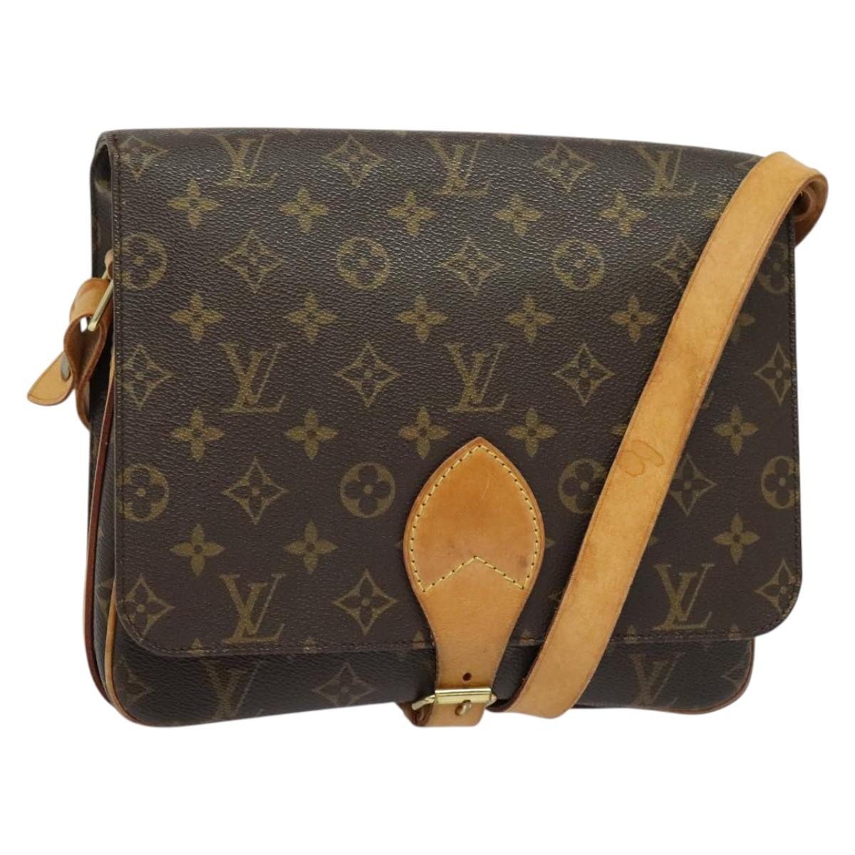 LOUIS VUITTON Monogram Cartouchiere GM Shoulder Bag M51252 LV Auth BA4498