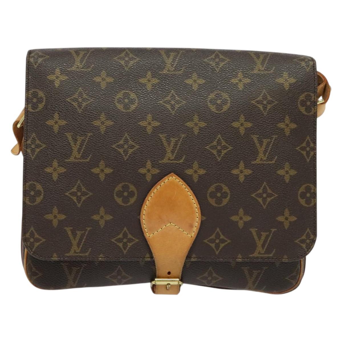 LOUIS VUITTON Monogram Cartouchiere GM Shoulder Bag M51252 LV Auth BA4498