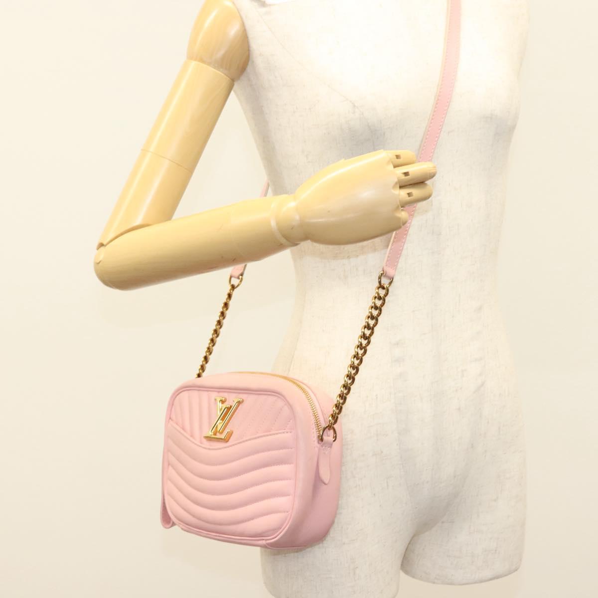LOUIS VUITTON New Wave Camera Bag Pink M53683 LV Auth BA4517
