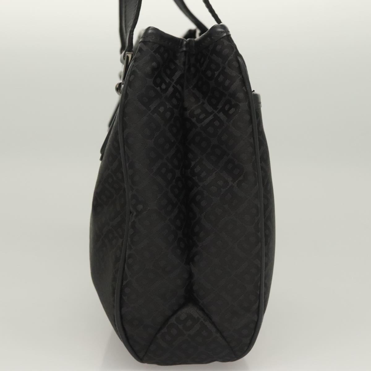 BALLY Shoulder Bag Nylon Black Silver Auth BA4528