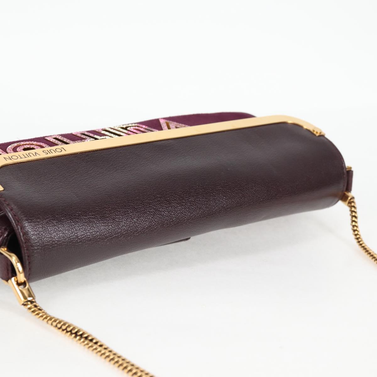 LOUIS VUITTON Pochette Avant Garde Bag Leather Brunne M97092 LV Auth BA4534V